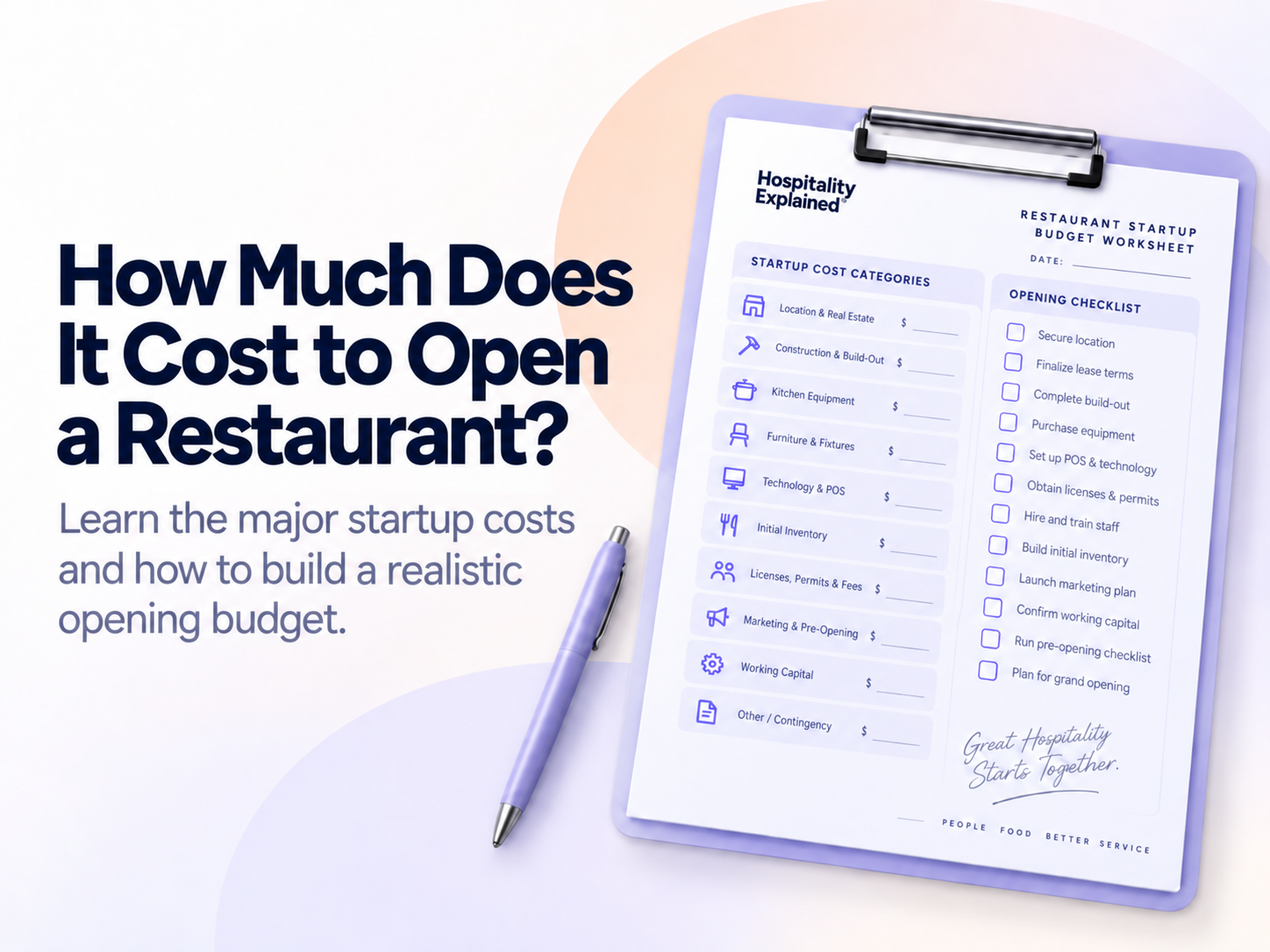 How Much Does It Cost to Open a Restaurant?